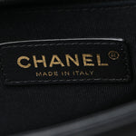Lambskin Quilted New Medium Boy Flap Black