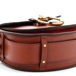 Calfskin Small Tess Bag Sepia Brown