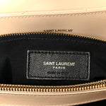 Calfskin Y Quilted Monogram Medium Loulou Chain Satchel Dark Beige