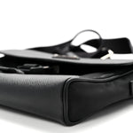 Re-Nylon Saffiano Triangle Shoulder Bag Black