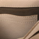 Grained Calfskin Mini Marcie Saddle Bag Blush Nude