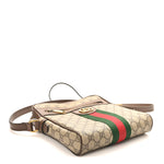 GG Supreme Monogram Web Small Ophidia Messenger Bag Brown