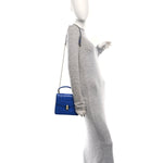 Calfskin Serpenti Forever Top Handle Blue
