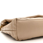 Lambskin Quilted Toy Loulou Puffer Monogram Chain Satchel Dark Beige