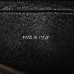 Lambskin Quilted CC Tassel Camera Case Black