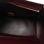 Satin Baby Grained Calfskin Small Tri-Color Trapeze Carmin