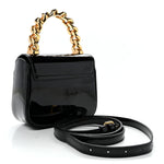 Patent Mini La Medusa Bag Black