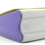Epi Twist Shoulder Bag MM Purple Yellow Grey