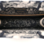 Canvas Embroidered Small Dioriviera Toile De Jouy Book Tote Blue