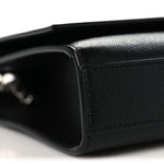 Grain De Poudre Medium Classic Monogram Kate Satchel Black