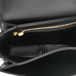 Velvet Calfskin Leopard Print Teen Triomphe Bag Brown Black