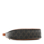 Triomphe Canvas Calfskin Ava Shoulder Bag Tan