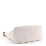 Caviar Quilted Hobo White