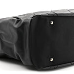 Coated Canvas Quilted Large Paris Biarritz Tote Black