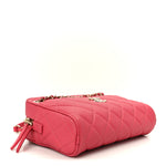 Caviar Quilted Small In & Out Camera Case Pink