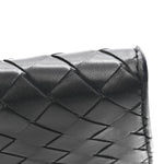 Nappa Intrecciato Long Andiamo Top Handle Clutch Black