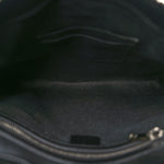 GG Supreme Monogram Web Small Flat Messenger Bag Black Grey