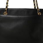Lambskin Triple CC Shoulder Bag Black