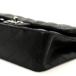 Lambskin Quilted Small Double Flap Black