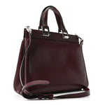 Grainy Calfskin Small Zumi Top Handle Bag Vintage Bordeaux