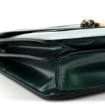 Iridescent Calfskin Serpenti Forever Shoulder Bag Emerald Green
