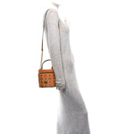 Visetos Small Cylinder Crossbody Bag Cognac