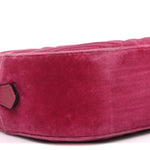 Velvet Matelasse Small GG Marmont Chain Shoulder Bag Light Raspberry Rose