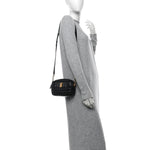 Calfskin Quilted Small Lola Camera Bag Black