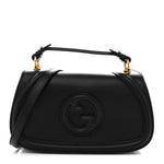 Arabella Calfskin Medium Blondie Top Handle Bag  Black
