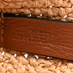 Raffia Mini Slit Tote Bag Natural Tan