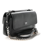 Shiny Nappa Trapuntata Micro Double Baguette Black
