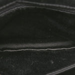 Satin Quilted Crystal CC Square Flap Grey