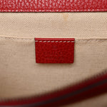 Dollar Calfskin Crystal Web Medium Dionysus Bamboo Top Handle Bag Hibiscus Red Black Diamond