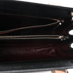 Grainy Calfskin Small Zumi Top Handle Bag Black
