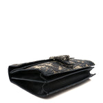 GG Supreme Monogram Arabesque Medium Dionysus Shoulder Bag Black