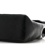 Lambskin Quilted XL Jumbo Single Flap Black