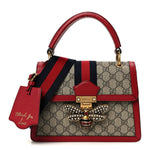 GG Supreme Monogram Small Queen Margaret Top Handle Bag Red