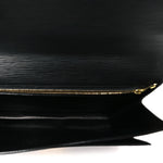 Epi Pochette Sellier Dragonne Clutch Black