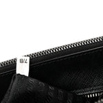 Saffiano Lux Monochrome Large Galleria Double Zip Tote Black