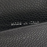 Caviar Quilted Agenda Cover Black