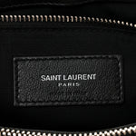 Calfskin Y Quilted Monogram Large Loulou Chain Satchel Black