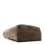 Suede Calfskin Frida Tote Brown