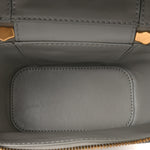 Nappa Intrecciato Small Vanity Case On Strap Agate Grey