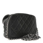 Lambskin Stitched New Mini Flap Black