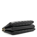 Lambskin Embossed Monogram Coussin MM Black