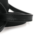 Pebbled Calfskin Small Soho Disco Bag Black