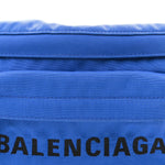 Sport Nylon Logo Embroidered Wheel Beltpack Electric Blue Black