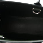 Calfskin Crocodile Embossed Nano Sac De Jour Dark Green