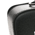 Saffiano Mini Binder Clip Bag Black White