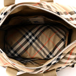 Nova Check Tote Diaper Bag Sand Beige
